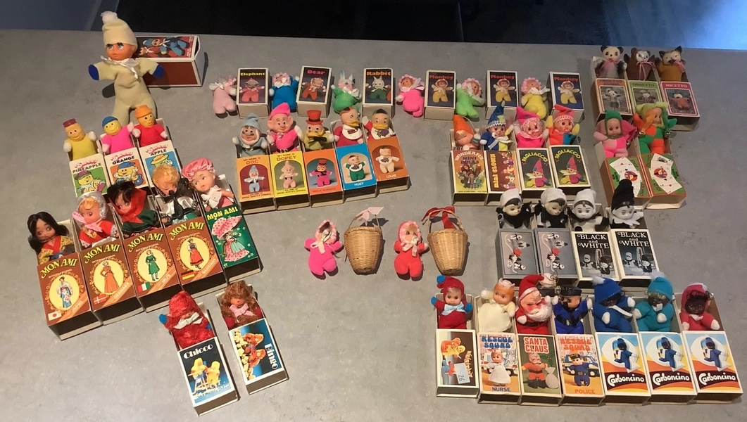 VINTAGE 1970s 1980s RETRO MATCHBOX BABY BEAN DOLLS - YOU CHOOSE