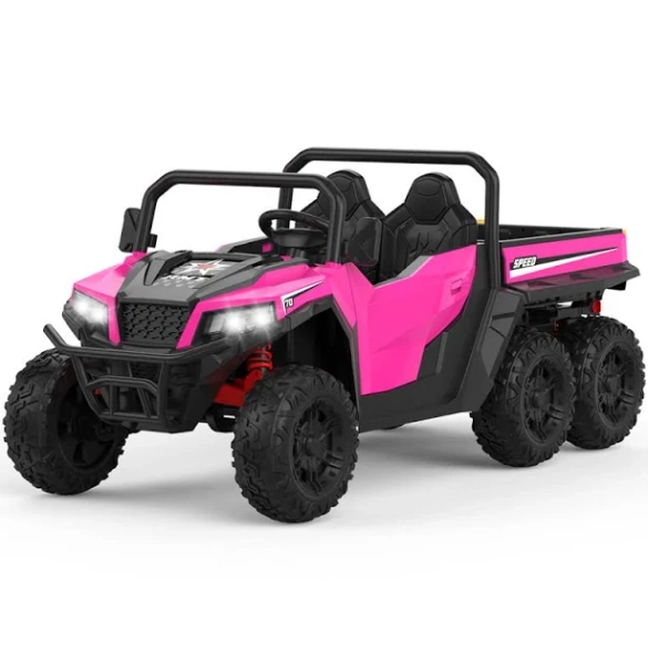 24V 2-Seater Kids Ride On Dump Truck with Parent Remote Control. Electric Dump Bed & Shovel. Key Start. Bluetooth USB Music. Max 5 MPH for Kids Gift.