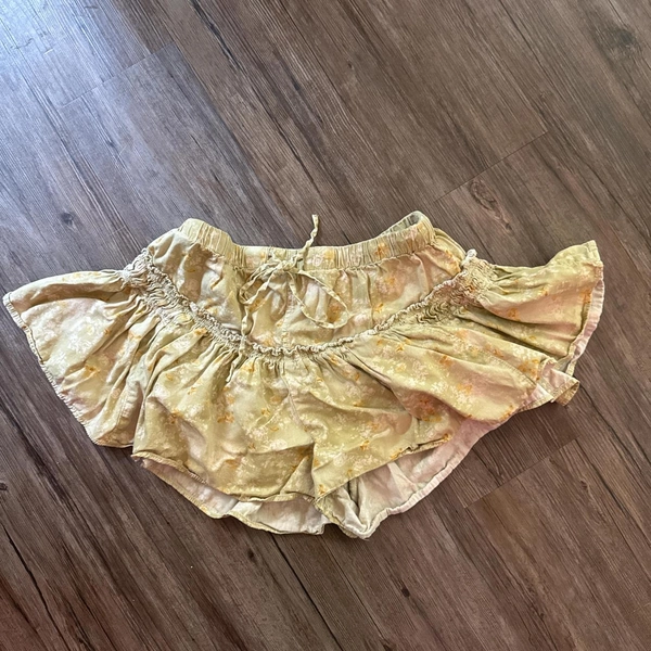Yellow floral free people skorts  skirt with...