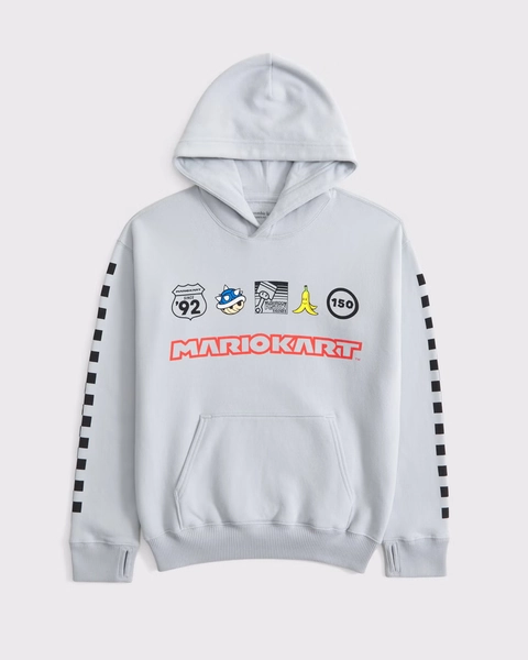 mario kart graphic popover hoodie