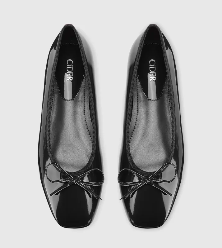 Bowknot Decor Square Toe Ballet Mary Jane Flats For Daily Casual Vacation