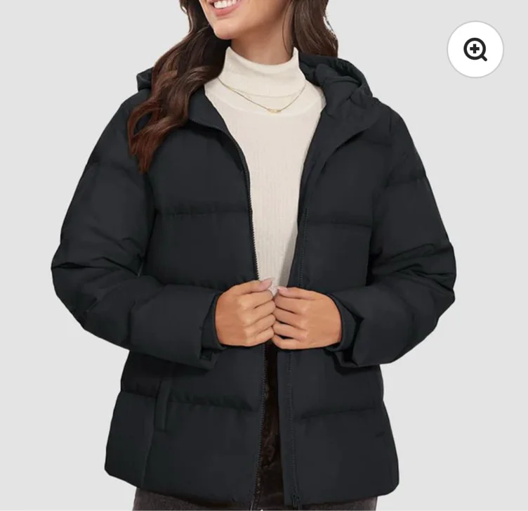 Women’s Hooded Down Jacket Lightweight Thermal Quilted Winter Coat