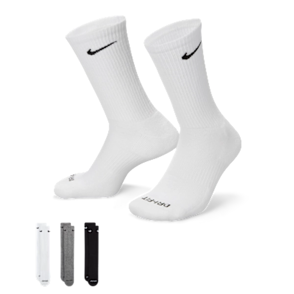Nike Everyday Plus Cushioned Training Crew Socks (3 Pairs)