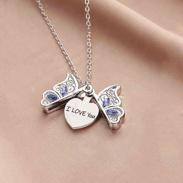 Holloyiver Necklaces for Women, I love You Butterfly Pendant Necklace, Mothers Day Gifts, Anniversary Birthday Jewelry for Women Mom Grandma Wife Girlfriend - Walmart.com