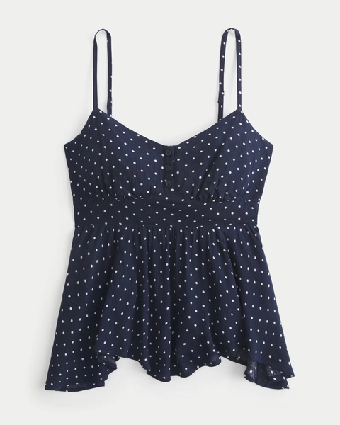 Easy Asymmetrical Hem Babydoll Tank