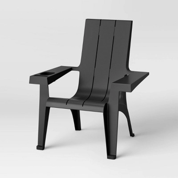 Resin Stackable Adirondack Chair Black - Room Essentials™