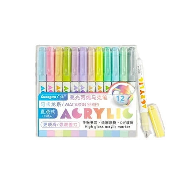 162 Colors Acrylic Gel Pens Set, Big-Capacity Ink Acrylic Paint Marker Pen for Adults Coloring Books, Waterproof Paint Markers for Canvas, Rock, Wood,