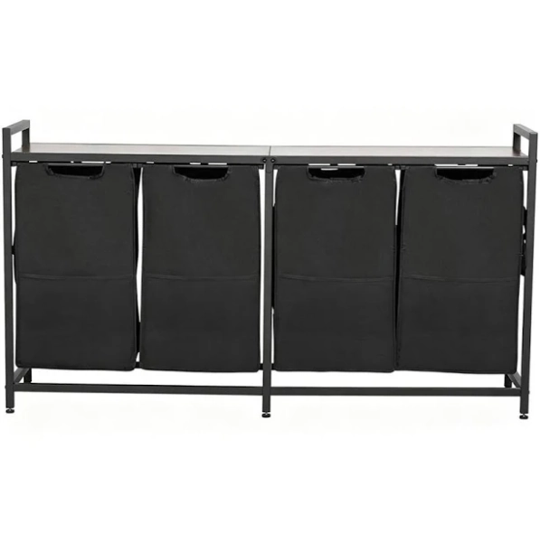 Bunpeony 4 Section Laundry Sorter Cart