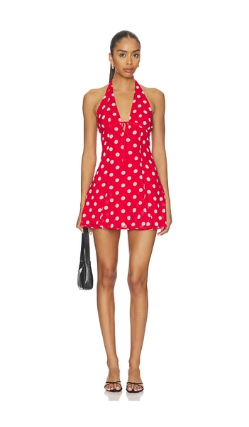 Olivea Halter Mini Dress