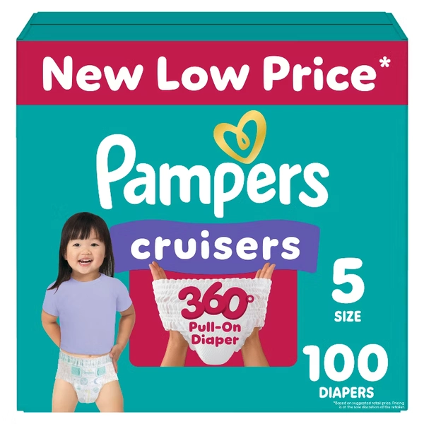 Pampers Cruisers 360 Diapers - Size 5 - 100ct