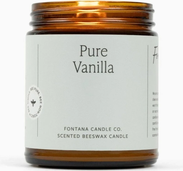 Fontana Candle Co. Pure Vanilla Essential Oil Jar Candle