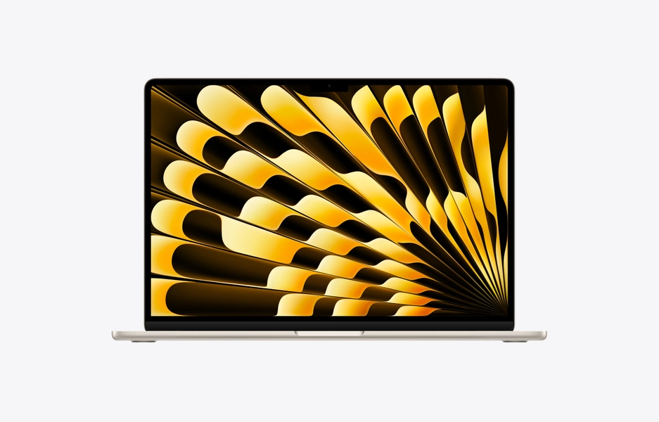 MacBook Air, 15-inch, M5 Chip, 10-core CPU, 10-core GPU, Starlight, 24GB memory, 512GB storage