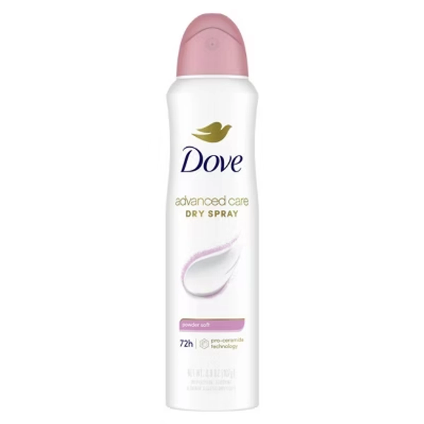 Dove Beauty Advanced Care 72-Hour Antiperspirant Dry Spray Deodorant Powder Soft - 3.8oz