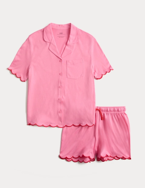 Cotton Modal Short Pyjamas (6-16 Yrs) | M&S | M&S