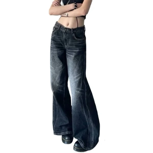 Grunge Y2k Baggy Oversized Denim Trousers