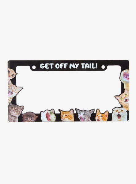 Stressed Cats License Plate Frame