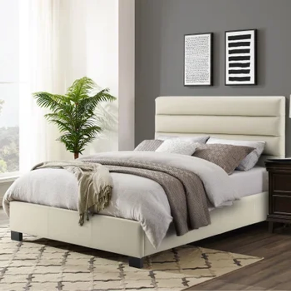 Sealy Derby Queen Leather Bed