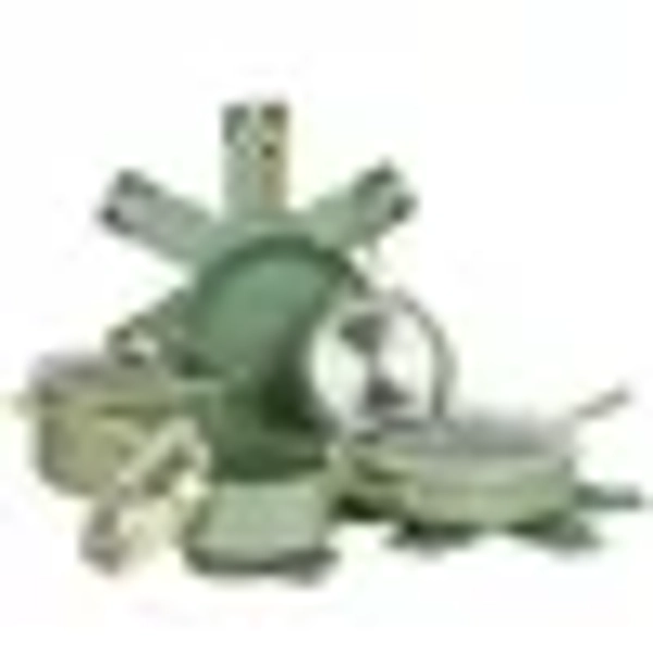 Thyme & Table 12-Piece Non-Stick Supreme Cookware Set, Pots and Pans Set - Olive