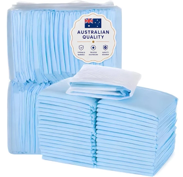 100 PCS Disposable Changing Pads – Disposable Change Mat Baby – 45 x 33cm (17" x 13") – Waterproof – Leakproof – Absorbent Underpads – Bed & Table