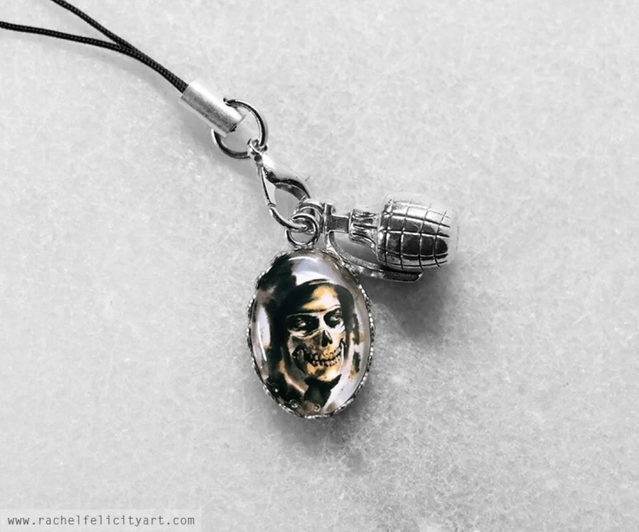 Ghost MW2 Phone Charm, Simon "ghost" Riley Art Print Keychain, Cell Phone Charm - Etsy