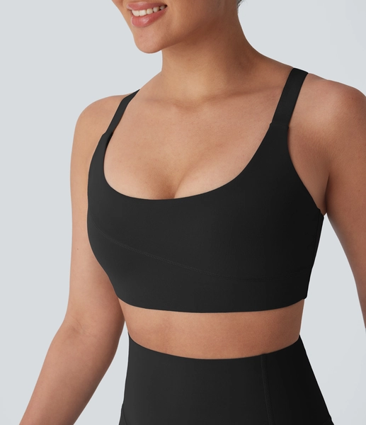 Halara UltraSculpt™ Medium Support  U Neck Workout Sports Bra A-C Cups