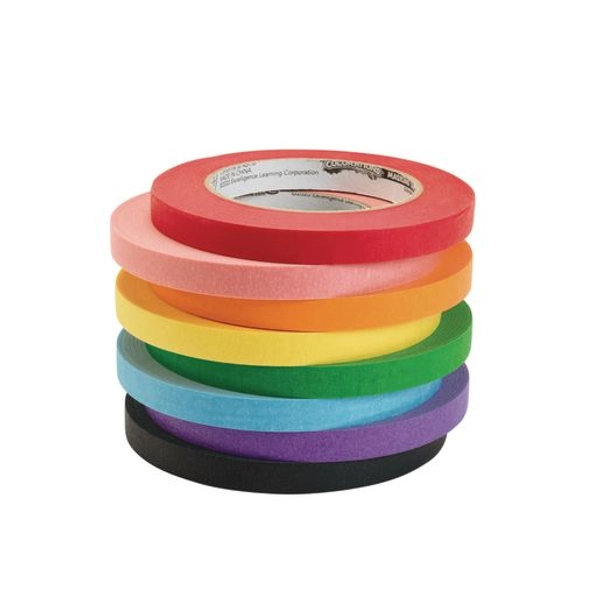 Colorations® Masking Tape, 1/2 Inch - 8 Colors