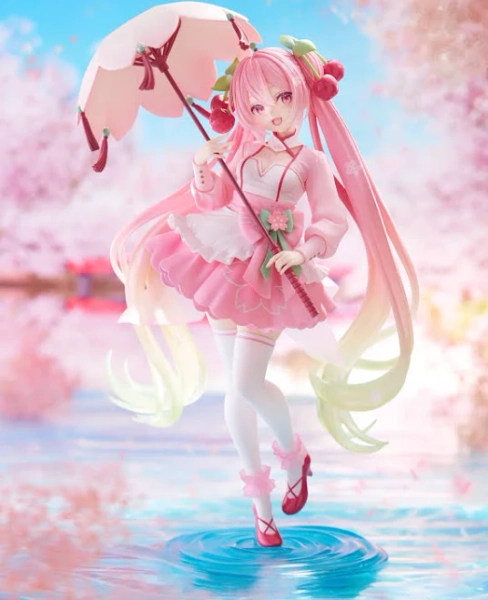 Hatsune Miku Sakura Miku Sakura Dress Ver. AMP+ Figure