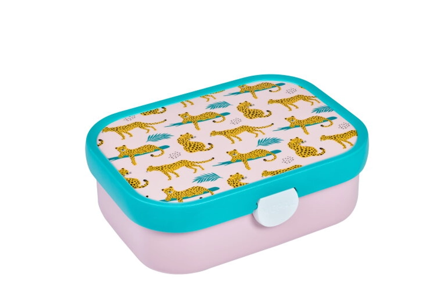 Campus Brotdose mit Bento-Einsatz und Gabel - Leopard
