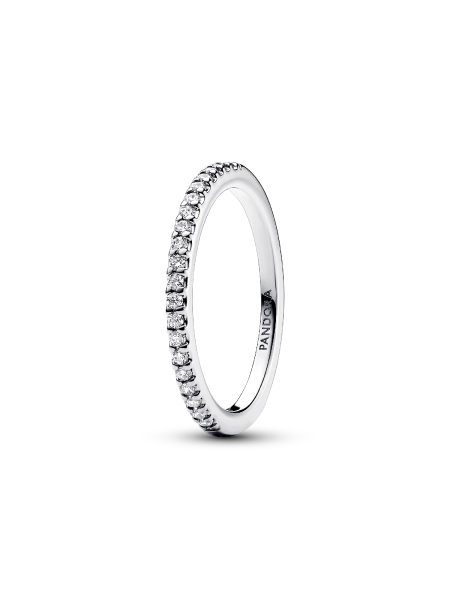 Anello Pavè Fascia Sottile