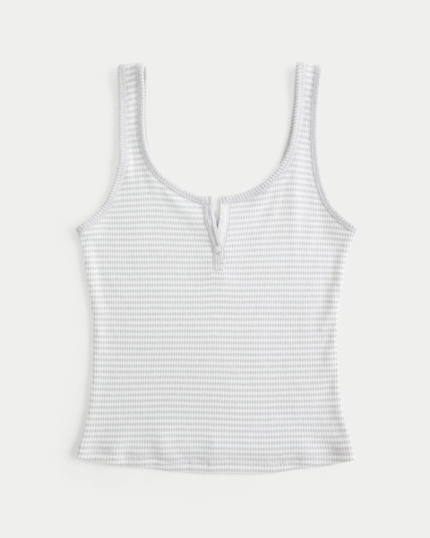 Always Cozy Rib Henley Tank