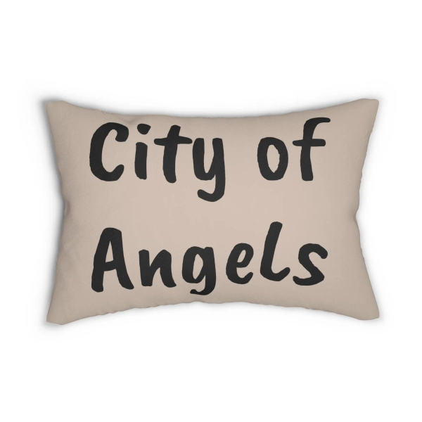 Stadt der Engel Kissen, Stadt der Engel Kissen, Stadt der Engel Kissen, Geschenk für Stadtliebhaber, Einzigartiges ästhetisches Kissen