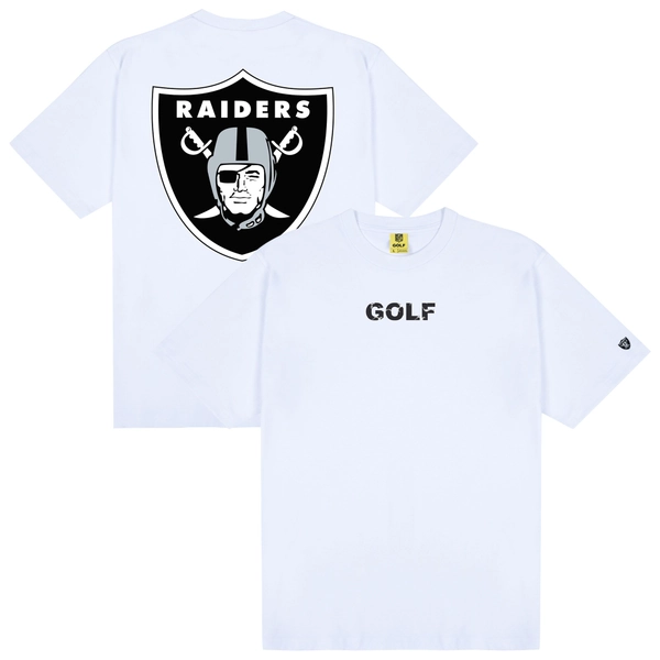 Men's Las Vegas Raiders GOLF WANG White Motto T-Shirt