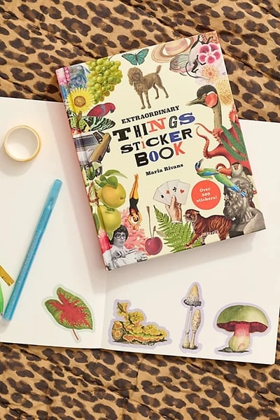Extraordinary Things Sticker Book By Maria Rivans in Cream at Urban Outfitters