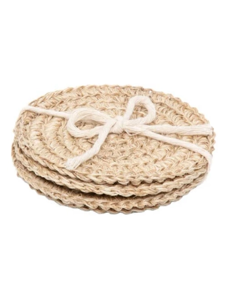 Lulu and Georgia Fique Spiral Coasters (Set of 4)