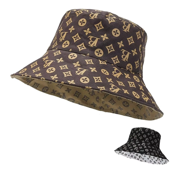 Fashionable Double-Sided Embroidered Letter LB Bucket Hat Casual Sunshade Style Unisex Cotton Polyester Spring Summer Hat - AliExpress 200000297
