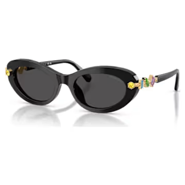 Sunglasses, Oval shape, Black