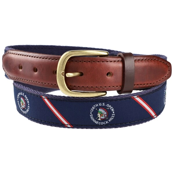 Men's 2026 U.S. Open Navy Ribbon Belt