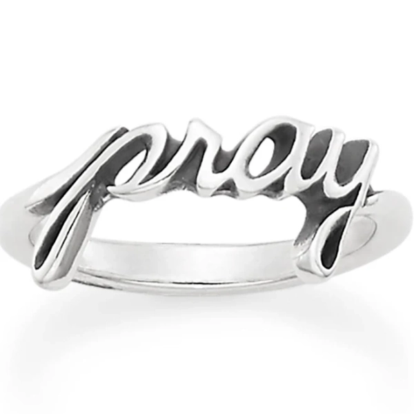 James Avery Sterling Silver Pray Ring