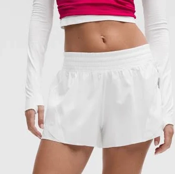 lululemon Women's Shake It Out High-Rise Running Short 2.5" - Size L | White