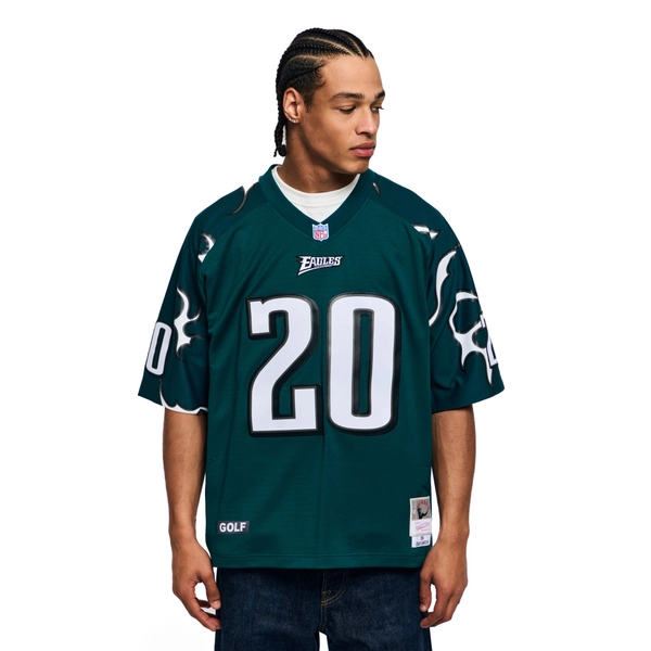 Unisex Philadelphia Eagles Brian Dawkins Mitchell & Ness x Golf Wang Midnight Green 1996 Legacy Fashion Jersey