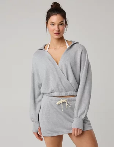 OFFLINE By Aerie Keep It 100 Terry Wrap Hoodie