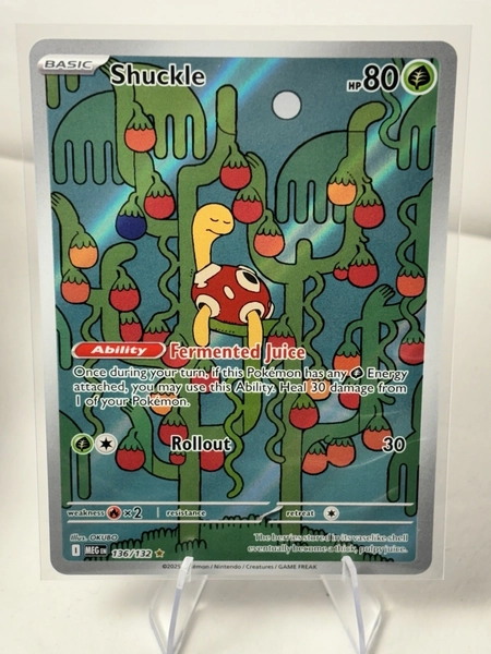 Pokémon TCG Shuckle 136/132 Mega Evolution Full Art IR Illustration Rare