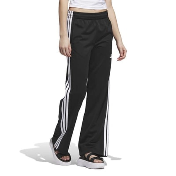 Women's adidas 3-Stripes Tricot Open Hem Pants, Size: XL, Black White