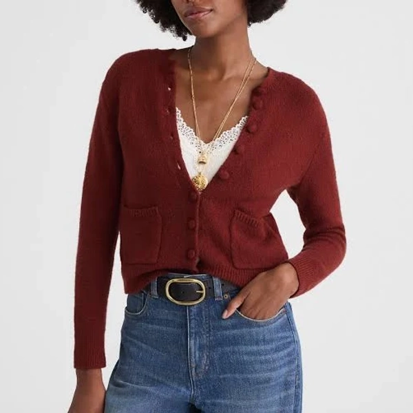 Madewell Women's Cotton-blend Patch-Pocket Cardigan