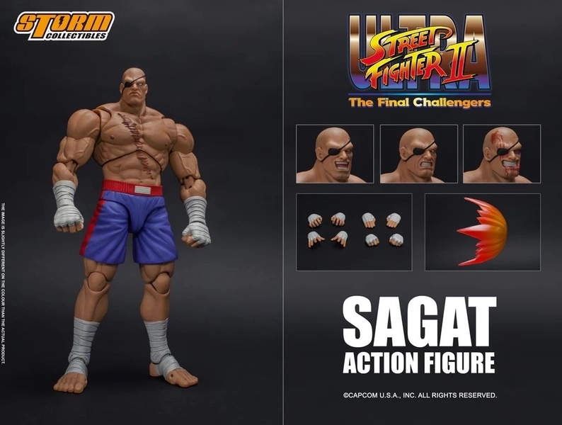 Storm Collectibles Street Fighter II Sagat 1/12 Scale Figure US Seller Brand New