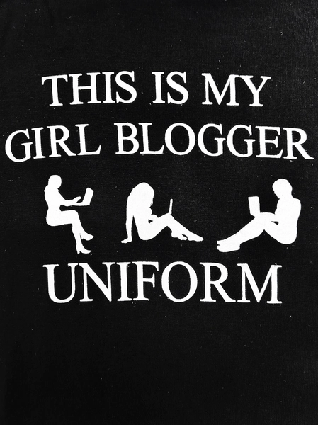 SWEET LORD O'MIGHTY! GIRL BLOGGER BABY TEE IN BLACK