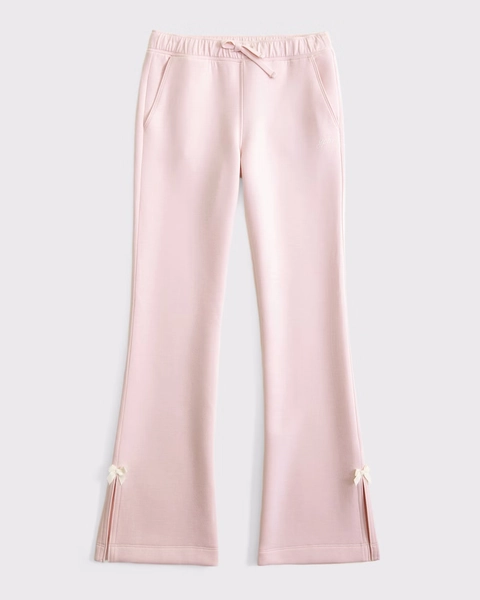 ypb neoknit bootcut bow sweatpants