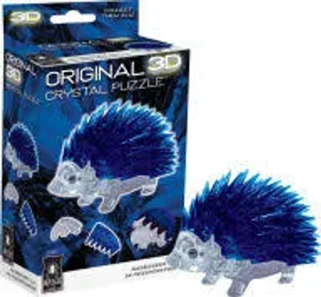 3D Crystal Puzzle Hedgehog Blue