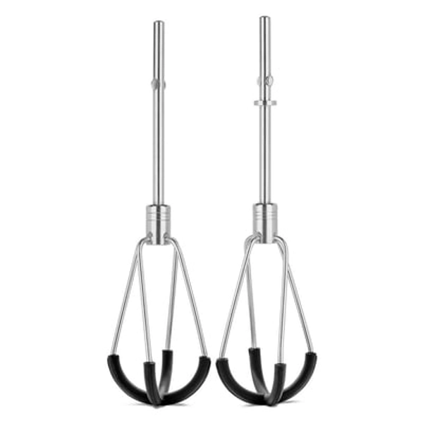 KitchenAid Flex Edge Beater Accessory for Hand Mixer - Silver: Stainless Steel, Dishwasher-Safe, Standard Beaters
