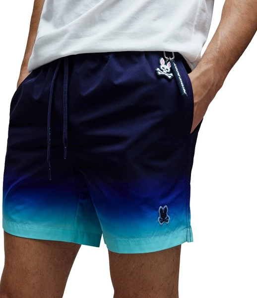 Psycho Bunny Dax Gradient Ombre 5 3/4#double; Inseam Swim Trunks